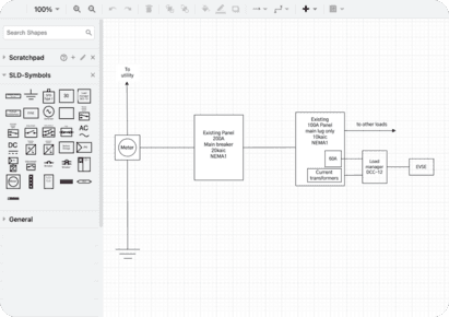 Free single line diagram